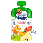Пюре, Черноголовка 85 г Бэйби с 5 мес фруктовый салатик (яблоко груша персик) пауч